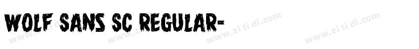Wolf Sans SC Regular字体转换